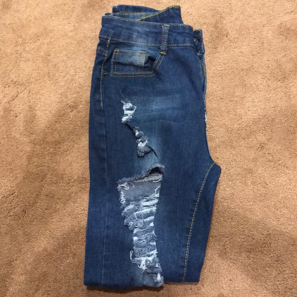 high wasted jeans